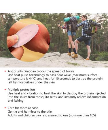 Natudeco Anti-Itching Device for Kids | Mosquito Bite Relief | Effective Itch Eliminator (PINK) - International Shipping Available - Buy Online on GoSupps.com