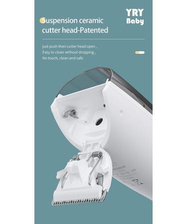 YRY Smart Vacuum Baby Hair Clipper - Waterproof Haircut Kit for Baby, Child, Adult - White - Buy Online on GoSupps.com