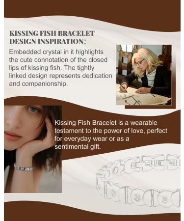Buy RainSo Magnetic Bracelets for Women - Adjustable Stainless Steel Kissing Fish Design | Perfect Gift for Mother's Day & Birthdays - Buy Online on GoSupps.com