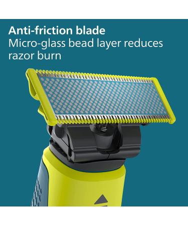 Philips Norelco Genuine OneBlade Anti-Friction Replacement Blades  2 Count  QP225/80 OneBlade Anti-Friction 2pk - Buy Online on GoSupps.com