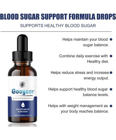 4Pcs Blood Sugar Support Formula Drops Healthy Sugar Support Supplement Advanced Drops Supports Healthy Function Advanced Formula Clear Drops 60ml/2fl.oz - Buy Online on GoSupps.com