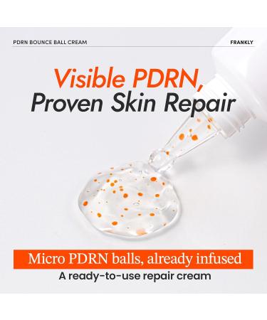 FRANKLY Salmon PDRN Bounce Ball Serum & Cream Duo 99% Pure Salmon DNA for Post Microneedling Skin Recovery Redness & Damage Repair | Glass Skin Korean Skincare | 1.01 fl oz + 1.69 fl oz - Buy Online on GoSupps.com