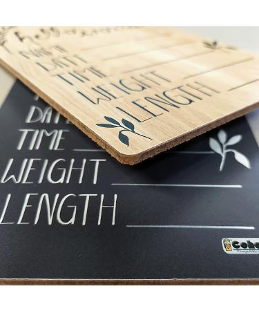 Cohas Hello World Newborn Baby Announcement Wood Sign with Monster Theme - 9x12 Inches | Includes Black Marker - Buy Online on GoSupps.com