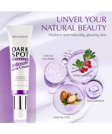 EnaSkin Dark Spot Remover Cream for Intimate Parts: Skin Bleaching Cream Dark Spots Corrector for Face and Body Underarm Inner Thighs Bikini Area Elbows & Knees - 2 Fl Oz 2 Fl Oz (Pack of 1) - Buy Online on GoSupps.com