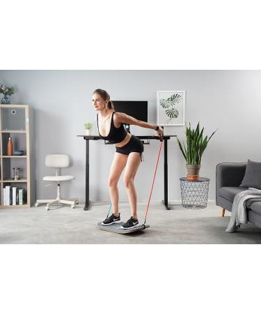 FEZIBO Standing Desk Anti Fatigue Mat Wooden Wobble Balance Board Stability Rocker with Ergonomic Design Comfort Floor Mat (Medium  Altostratus Gray) Medium Altostratus Gray - Buy Online on GoSupps.com