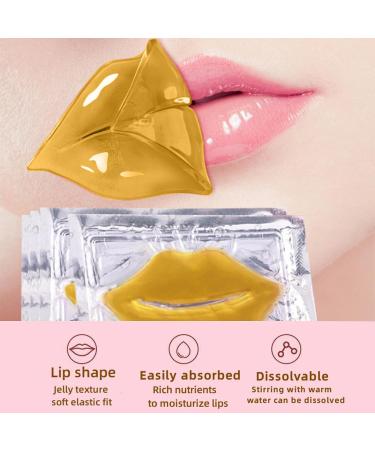 30 Pairs 24K Gold Lip & Under Eye Masks | Moisturizing Gel Patches for Fine Lines & Dark Circles | International Shipping - Buy Online on GoSupps.com