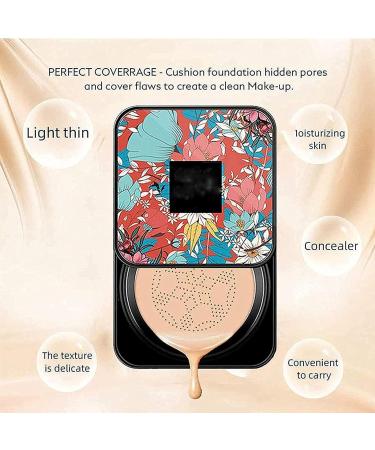 Wonderninelife Beauty Cream Base Mushroom Head Air Cushion Cc Cream Beauty Clear Cover Beauty Cream Long Lasting Moisturizing Oil Control (Natural Color-A) - Buy Online on GoSupps.com