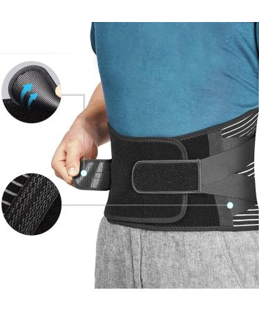 Dewedrt Lumbar Back Brace Breathable Lumbar Brace for Lower Back Pain Adjustable Lumbar Support Belt Breathable Exercise Waist Brace Support Belt - Buy Online on GoSupps.com