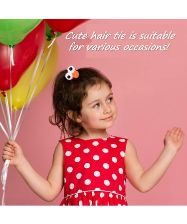 BELOF 18 pcs Cute Hair Accessories for Girls - Toddler Hair Ties Ponytail Holder Elastic Bands in Red, Blue, and Pink - Perfect for Birthday Party Favors - Buy Online on GoSupps.com