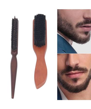 2 Piece Beard Brush Set - Boar Bristle & Teasing Brush for Men | Best Beard Care Tools - International Shipping Available - Buy Online on GoSupps.com