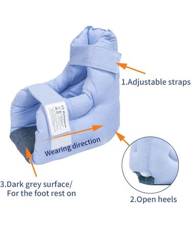 EZ Assistive Heel Protectors for Healing Therapy | Pressure Relief & Bedsores Prevention | Blue 3-Count (1pc) - Buy Online on GoSupps.com