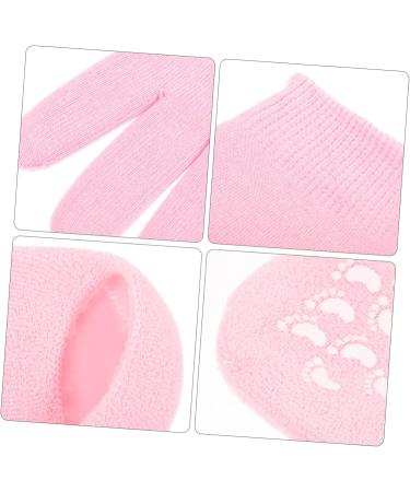 ULTECHNOVO 1 Set Moisturizing Gloves & Socks Essential Oils Gloves Pink Lotion Gloves for Men Moisturizing Hands Gloves Feet Moisturizing Socks Sleeping Man Care Polyester and Gel Hand Gloves - Buy Online on GoSupps.com