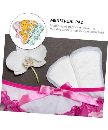 Hemoton 4Pcs Bamboo Charcoal Pad - Reusable Menstrual Cloth Pads for Women - Buy Online on GoSupps.com