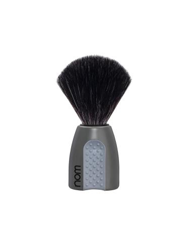 nom - Shaving brush - ERIK series - Pure badger hair - Plastic grey