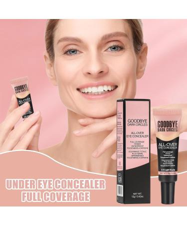 Rukjmqi Under Eye Concealer Full Coverage Concealer Waterproof 12G Beauty Concealer Color correction makeup eye primer longlasting liquid foundation 20 Light nude B - Buy Online on GoSupps.com