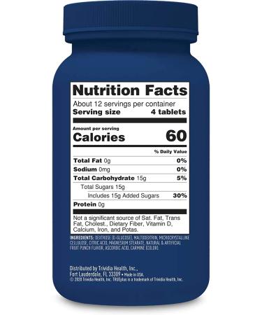 TRUEplus Glucose Tablets - 50ct Bottle, Tropical Fruit Flavor (3 Pack) - Buy Online on GoSupps.com