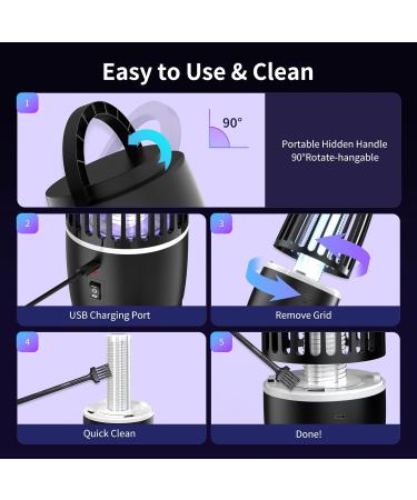 Buy MWD-DJK-B4 UV Mosquito Lamp & Insect Destroyer - Portable USB Fly Trap for Home & Camping | Best Mosquito Protection - Buy Online on GoSupps.com