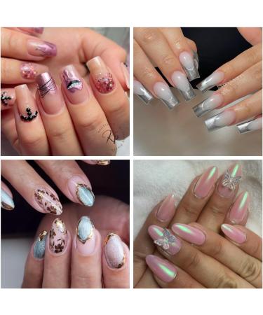 GZMAYUEN Chrome Nail Powder 6 Color Metallic Mirror Nail Powders Silver Gold Pink Chrome Powder for Nails 02 - Buy Online on GoSupps.com