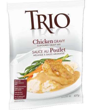 TRIO Chicken Gravy Low Fat Cholesterol Free Instant Gravy Mix 637g - Buy Online on GoSupps.com
