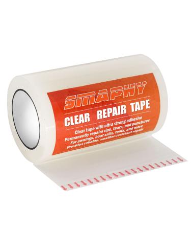SMAPHY Fabric Repair Tape to Fix Boat Covers Canvas Tent & Pop Up Camper RV Awning. Tent Repair Tape, Awning Repair Tape, Tarp Repair Kit, Camper Canvas Repair, Sail Tape. 32FTx4 32FTx4"