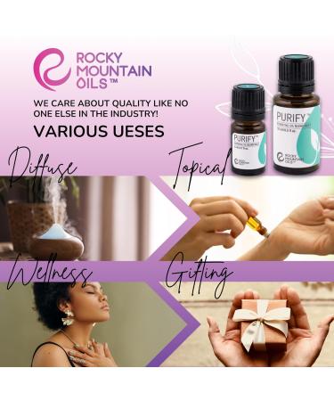 Buy Rocky Mountain Oils Purify Essential Oil Blend 15ml - Organic Diffuser Oil with Frankincense & Sage for Aromatherapy | Perfect for Home Spa & Hotel Use - Buy Online on GoSupps.com