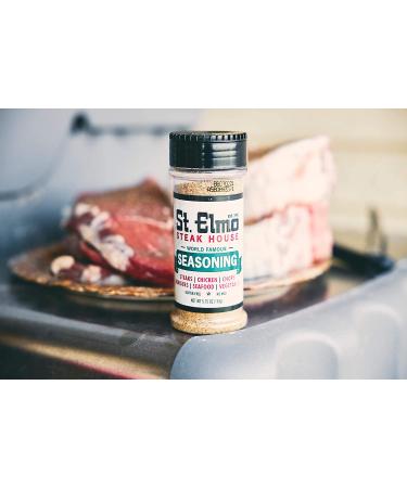 St. Elmo Seasoning: Flavorful Steak Rub for Burgers, Chicken, Seafood - 5.75oz (1 Pack) - Buy Online on GoSupps.com