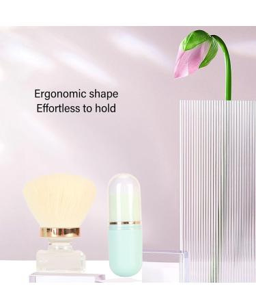 Small Capsule Makeup Brush Thickened Die Casting Round FakeBase Cosmetic Brush Travel Foundation Brush for Women Girls - Buy Online on GoSupps.com