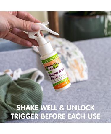 Baby Diaper Rash Cream Spray by Boogie Bottoms  No-Rub Touch Free Application for Sensitive Skin  Over 200 Sprays per Bottle  1.7 oz  Pack of 3 1.7 Ounce (Pack of 3) Diaper Cream Spray - Buy Online on GoSupps.com