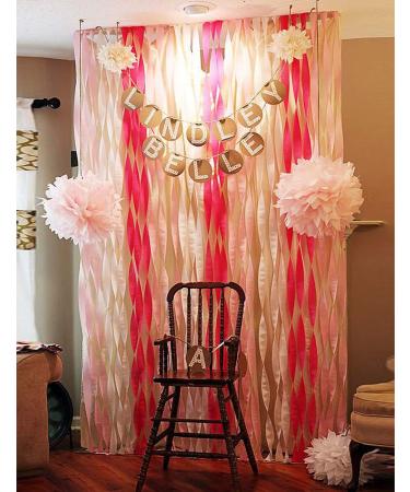Streamers Paper 216ft Long 1.77in Wide Lovely Pink kits Crepe Paper Streamers 3 Colors  Tassels Streamer Paper for Birthday Party  Class Party  Family Gathering  Thanksgiving  Christmas Decorat - Buy Online on GoSupps.com