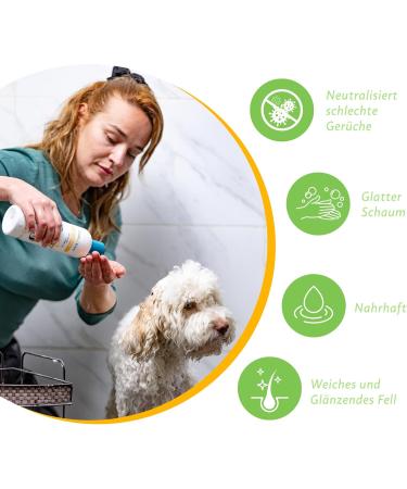 FIRSTPAW Pet Shampoo 500ml - Vegan Puppy & Dog Shampoo Aloe Vera Formula for Sensitive Skin Suitable for All Breeds & Fur Types - Buy Online on GoSupps.com