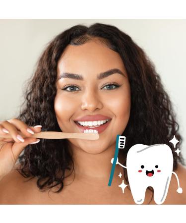 Buy GreenMingle Bamboo Toothbrushes - Eco-Friendly Biodegradable Organic Wooden Toothbrushes (Medium Bristles) - 10 Pack - Buy Online on GoSupps.com