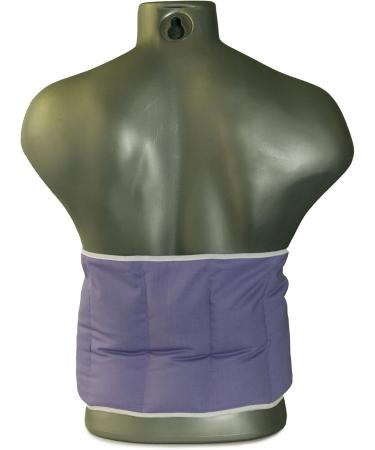 XXL Lilac Heat Belt Back Linseed Pillow - 7-Chamber Comfort with Velcro Fastener - International Shipping Available - Buy Online on GoSupps.com