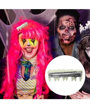 Tooth Barrette - Gothic Hair Barrettes | Tooth Hairpin Chic Hair Clips Stylish Hairpin Halloween Hair Barrette Hair Accessories Luminous model - Buy Online on GoSupps.com