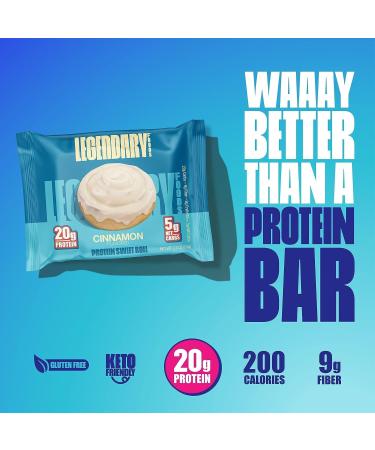 Legendary Foods Sweet Roll Cinnamon 8/box - Buy Online on GoSupps.com