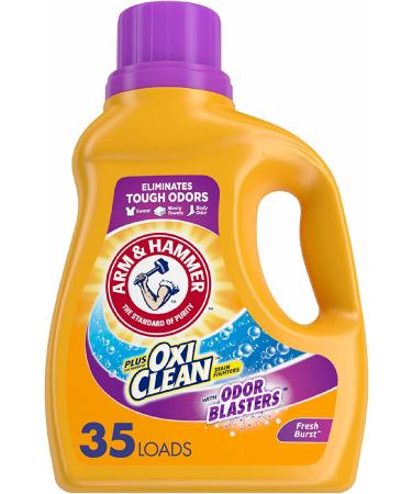Arm & Hammer OxiClean Odor Blasters Liquid Laundry Detergent - Fresh Burst 35 Loads 61.25 fl oz - Buy Online on GoSupps.com