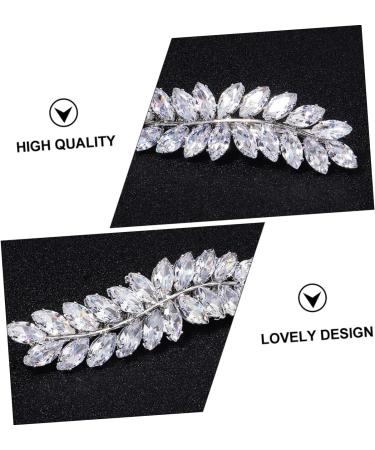 Mikinona 1pc Half up Hair Clip Wedding Decor Girl Hair Clip Hair Diamonds Crystal Hair Vintage Decor Bling Hair Barrettes Wedding Hair Pins Bridal Flower Comb Spiral Bride Zircon Headband - Buy Online on GoSupps.com