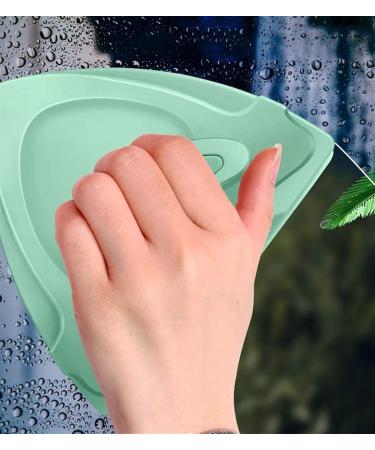 Window Scrubber Window Glass Cleaner Wiper Magnetic 5-25Mm Double Side Glass Cleaner Window Cleaner Fit for for High-Rise Glass Windows & Doors Car Glazed Windows Blue - Buy Online on GoSupps.com