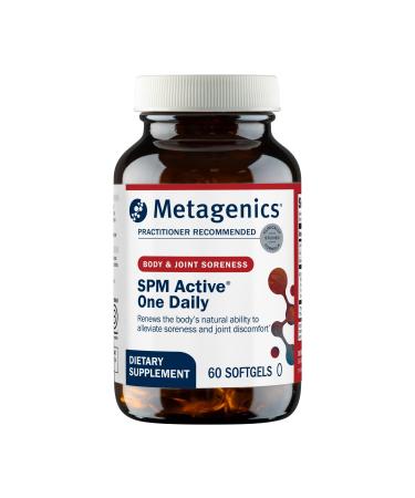 Metagenics SPM Active One Daily Supplement - Next Generation Omega Fish Oil with Pro Resolving Mediators for Joint Soreness & Soothing Relief* - Sustainably Sourced - Gluten-Free - 60 Softgels