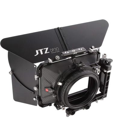Foto4easy Carbon Fiber Matte Box,JTZ DP30 4x5.65 Swing-Away Matte Box with 15mm/19mm Rod Rail Rig for Sony FS5 FS7 ARRI RED Canon C100 C200 C300 Blackmagic BMPCC BMCC Pocket Cinema Panasonic Camera