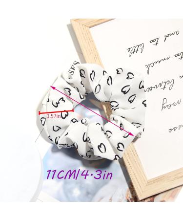 Buy Classic Hair Ties for Women - Black & White Elastic Ponytail Holders 12-Piece Set Dotted & Striped Accessories - Buy Online on GoSupps.com