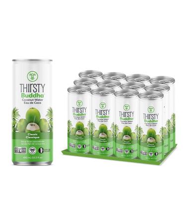 Thirsty Buddha All Natural Coconut Water 5.7kg (12/490ml) & Thirsty Buddha Sparkling Coconut Water 12 Count Peach Mango 12 x 330 ml - Buy Online on GoSupps.com