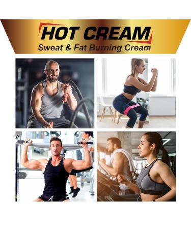 Hot Sweat Cream Natural Sweat Cream for Belly Fat Burner for Women Fat Burning Cream for Belly Hot Cream Weight Loss Workout Enhancer Cellulite Treatment for Thighs Legs Arms & Buttocks (1 PC) 4 Fl Oz (Pack of 1) - Buy Online on GoSupps.com