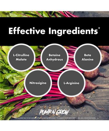 Pump-N-Grow Muscle Pump and Nitric Oxide Boosting Supplement - Caffeine Free Pre Workout with L-Citrulline, L-Arginine, Beta-Alanine - Fruit Punch Flavor - 30 Servings - Buy Online on GoSupps.com