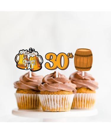 S-Cp-1030Ice Cream Fruit Dessert Cupcake Topper Colorful Glitter Happy Birthday Sensory Pop Game Theme Decor Supplies Baby Shower Boys Girls Birthday Party Decorations - Buy Online on GoSupps.com