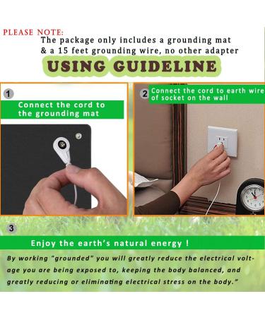 Groundmate EMF Recovery Mat - Pain Relief & Grounding for Better Sleep Work & Anxiety Support (89.9x60.9cm / 35.4x23.6in) | Shop Internationally - Buy Online on GoSupps.com