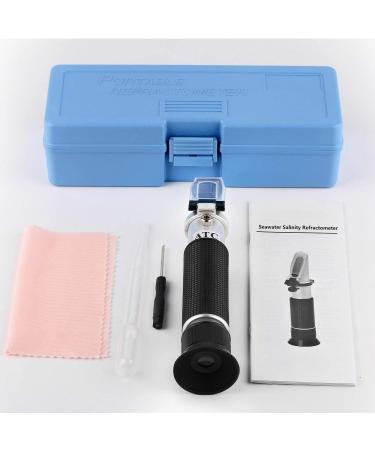 Marine Fish-Keeping Salinity Refractometer | Dual Scale Specific Gravity & Salinity Meter for Aquariums | 0-100ppt & 1.000-1.070 Range | Saltwater Tester with ATC Function - Buy Online on GoSupps.com