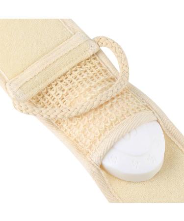 Exfoliating Loofah Back Scrubber with Bar Soap Pocket - 2 Pack - Buy Online on GoSupps.com