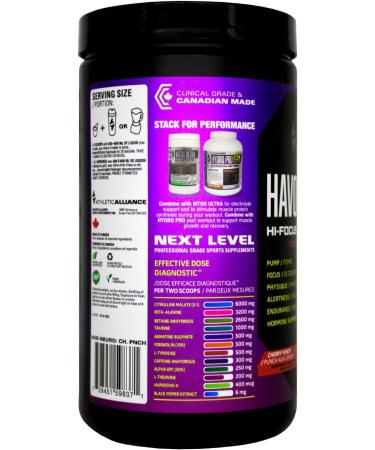 Havok-Neuro - Hi-Focus Pre-Workout Powder 40 Servings (Cherry Blaster) - Buy Online on GoSupps.com