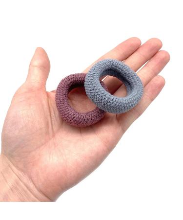 12 PCS Seamless Cotton Hair Bands for Thick, Heavy & Curly Hair - Large Thick Hair Ties for Women - Buy Online on GoSupps.com