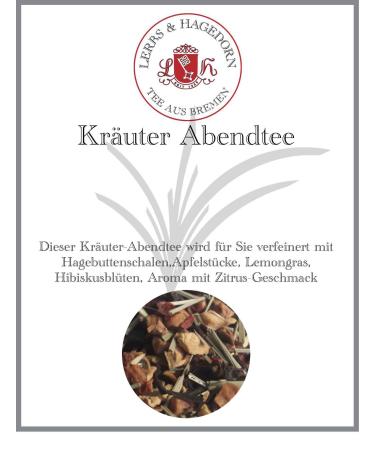 Lerbs & Hagedorn Lerbs & Hagedorn Evening tea with herbs | citrus taste 1.5 kg (about 122 liters) rosehip peel apple pieces lemongrass hibiscus flowers